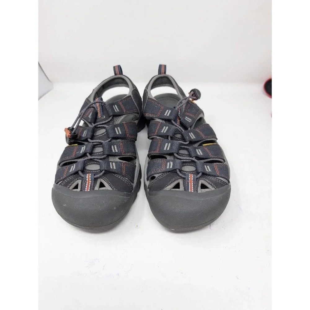 KEEN Newport H2 Men's Hiking Water Sandals Gray Orange Waterproof Size 9